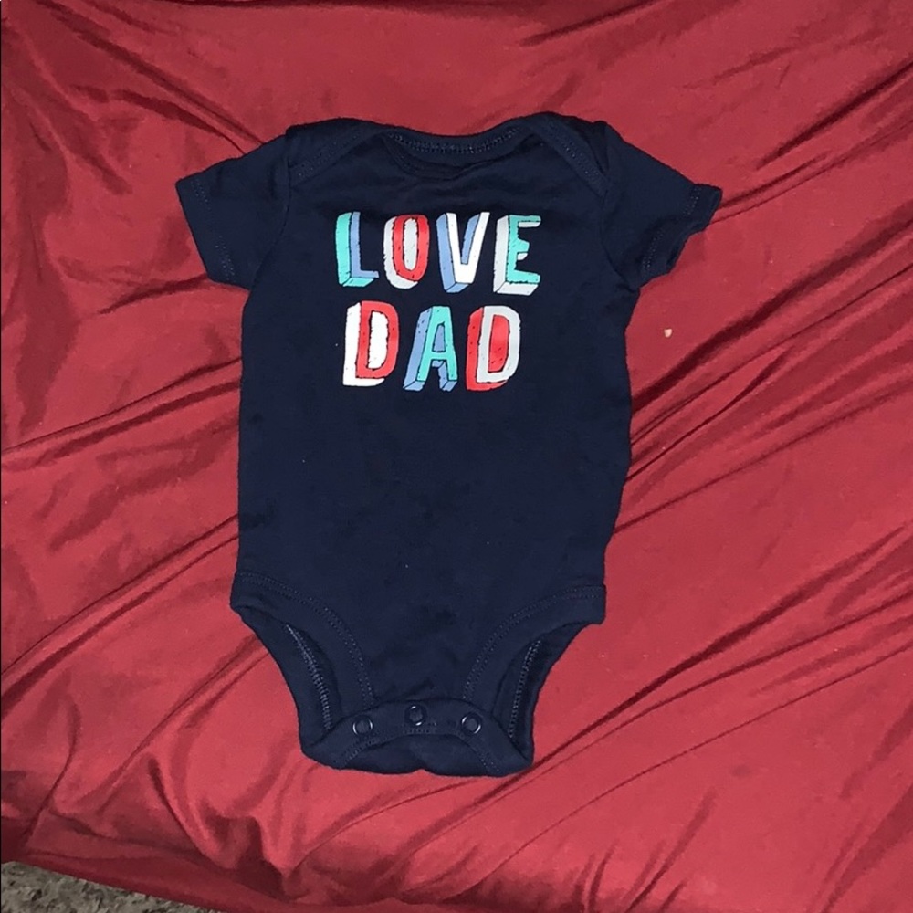 Lové dad baby onesie